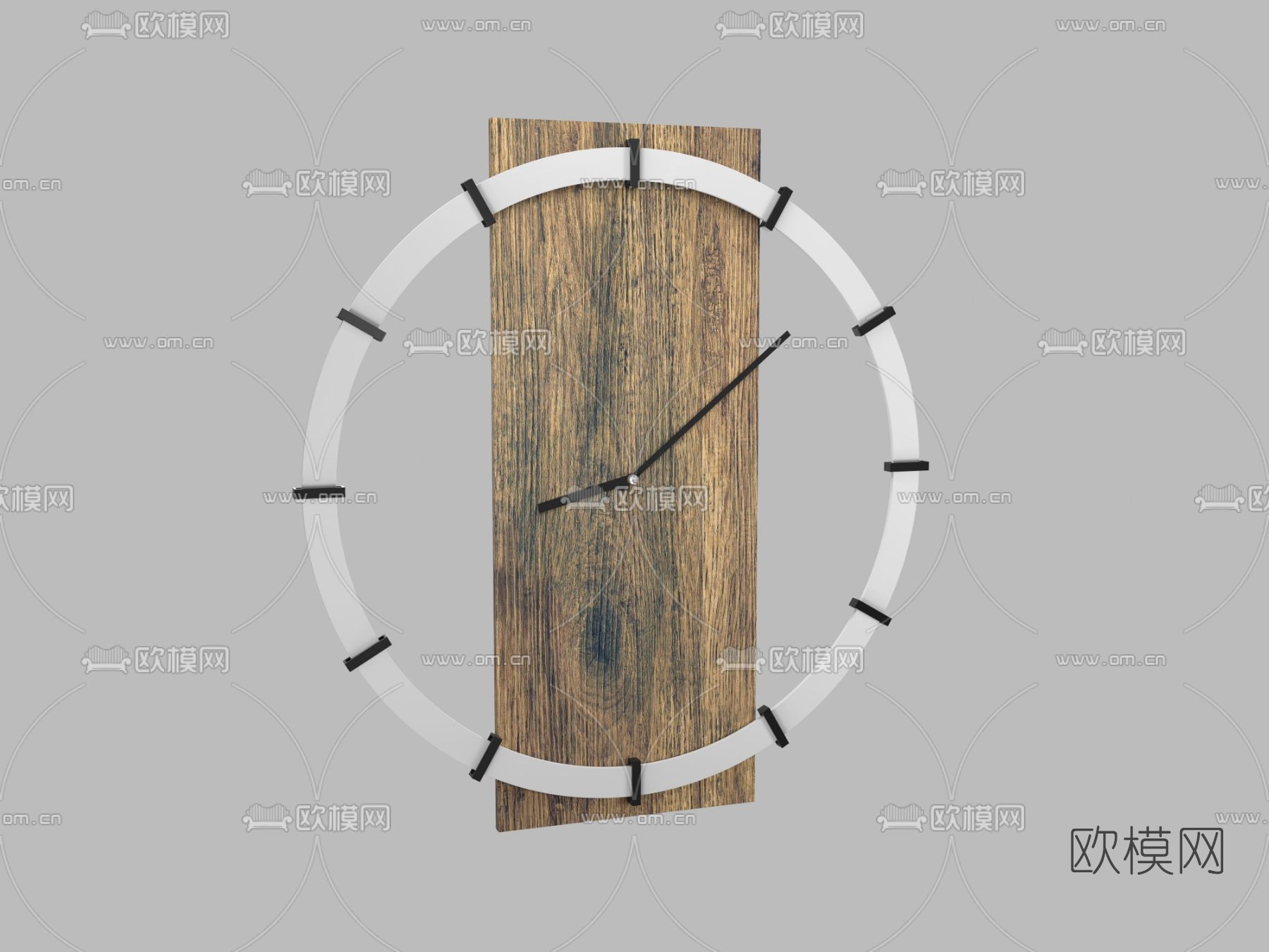 现代挂钟免费3d模型下载
