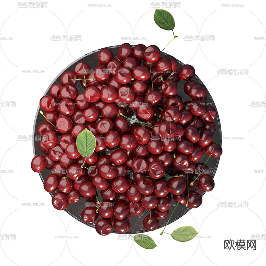 现代水果樱桃3d模型