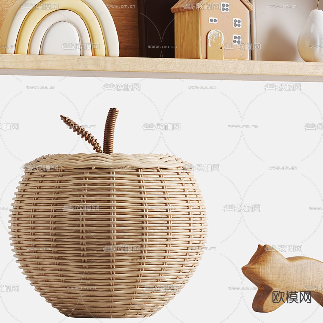 北欧玩偶饰品摆件3d模型
