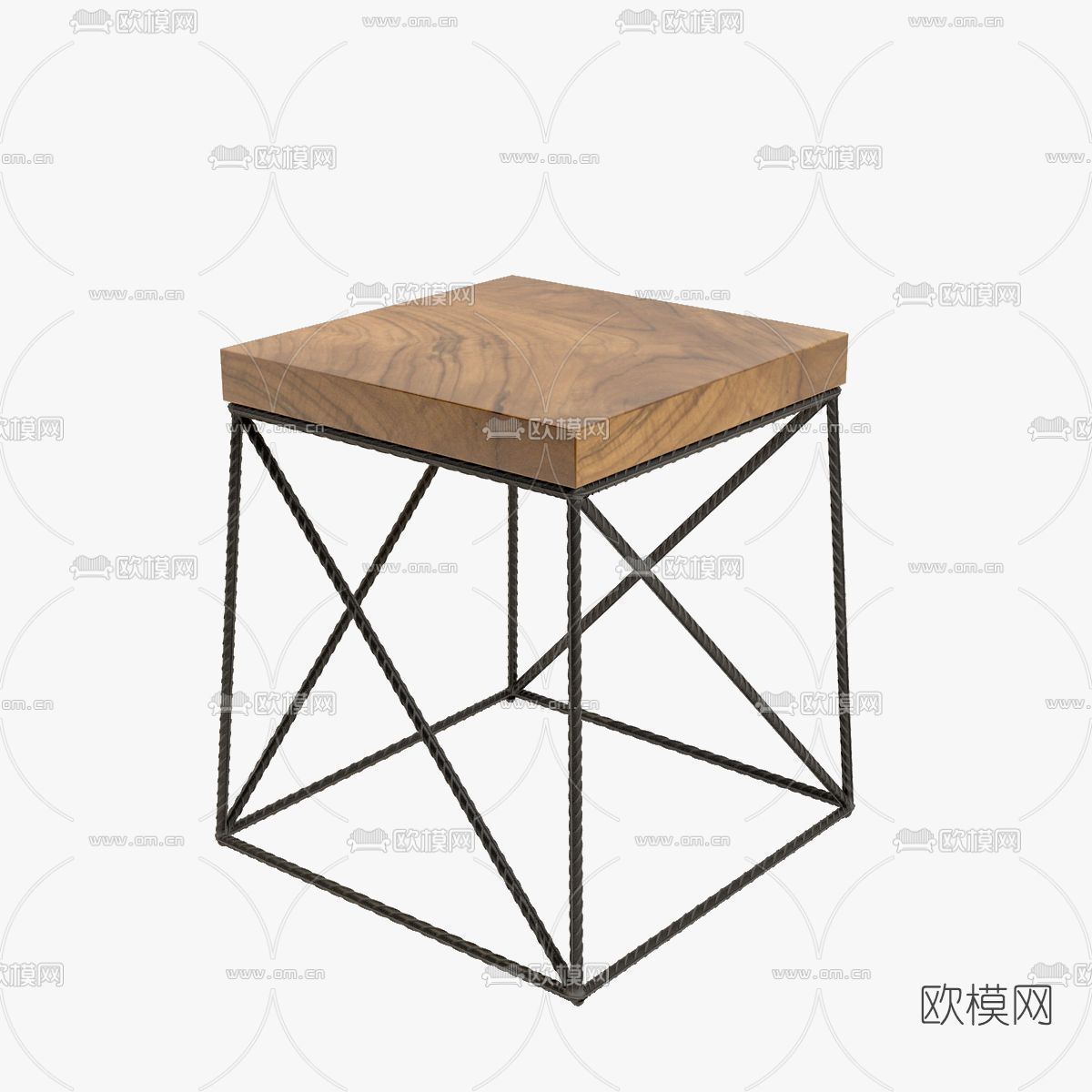 工业风凳子免费3d模型下载