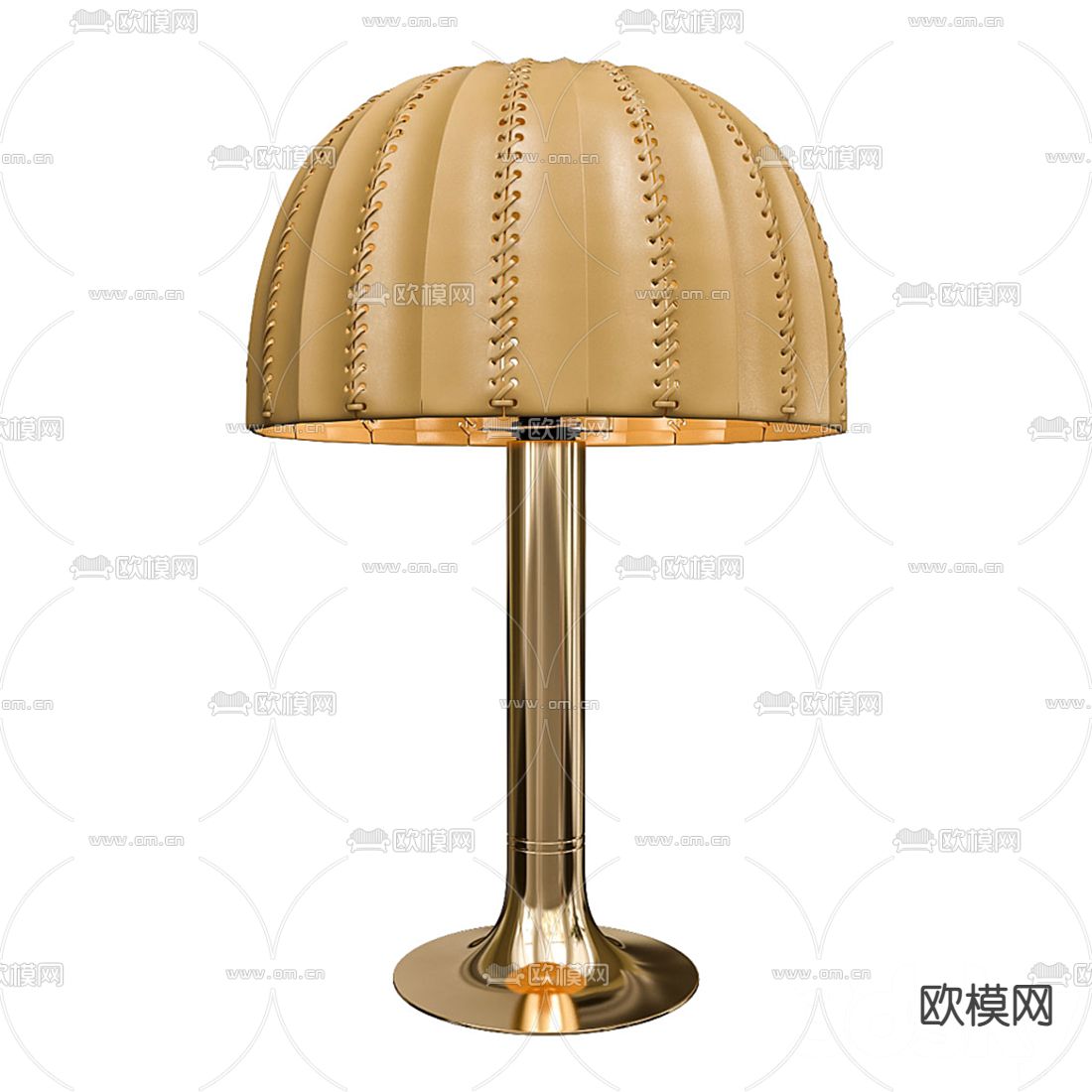 现代金属轻奢台灯3d模型