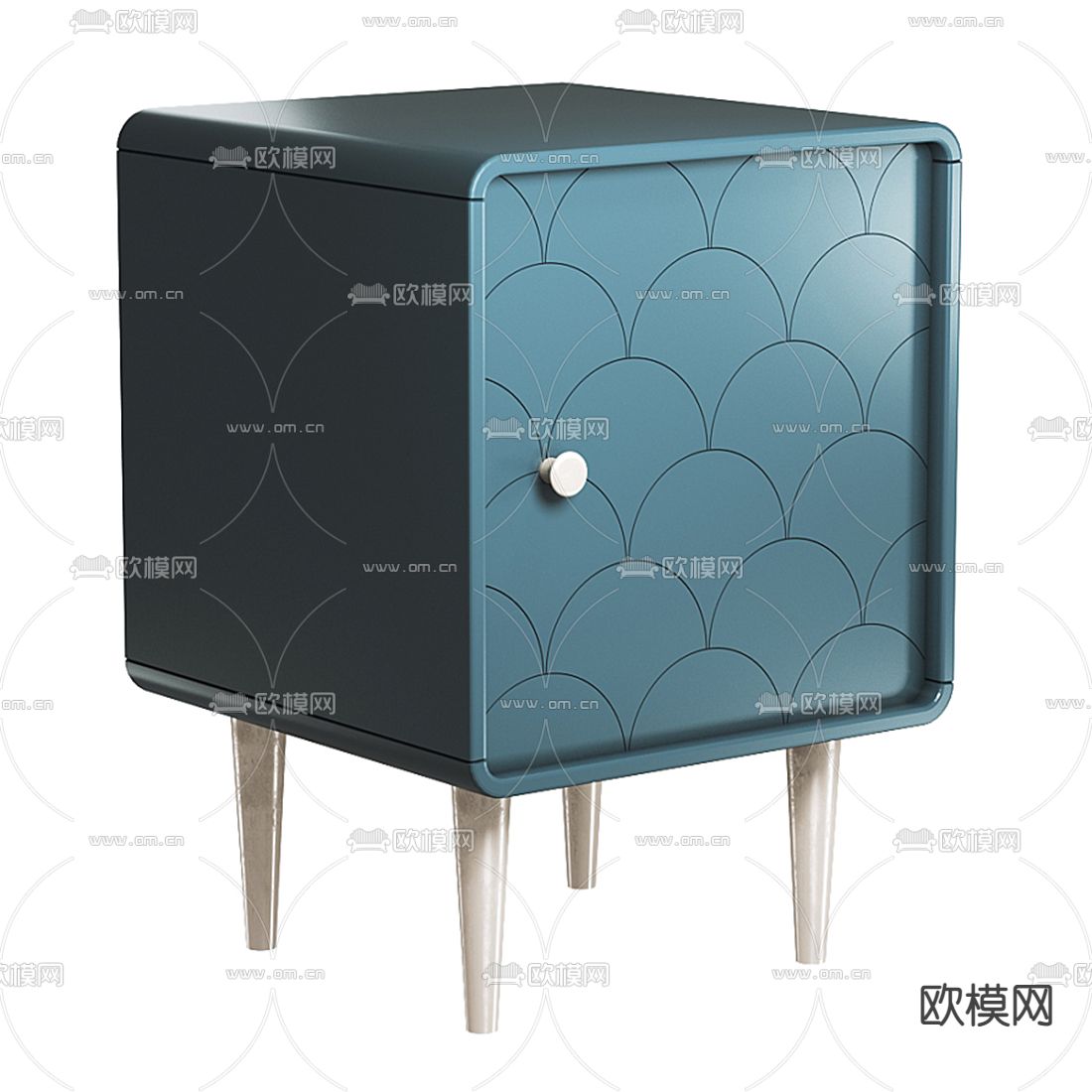 现代时尚床头柜3d模型
