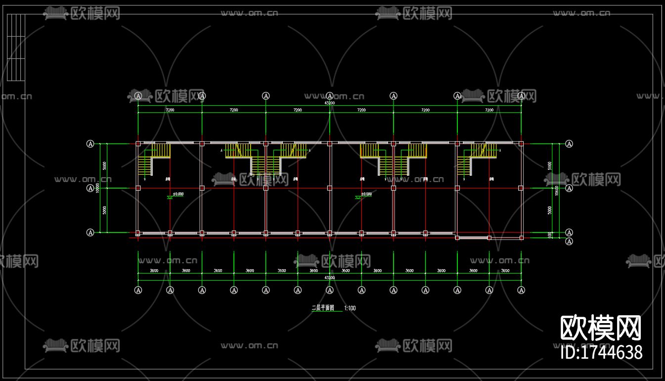 徽派建筑cad施工图下载（渲染图6）
