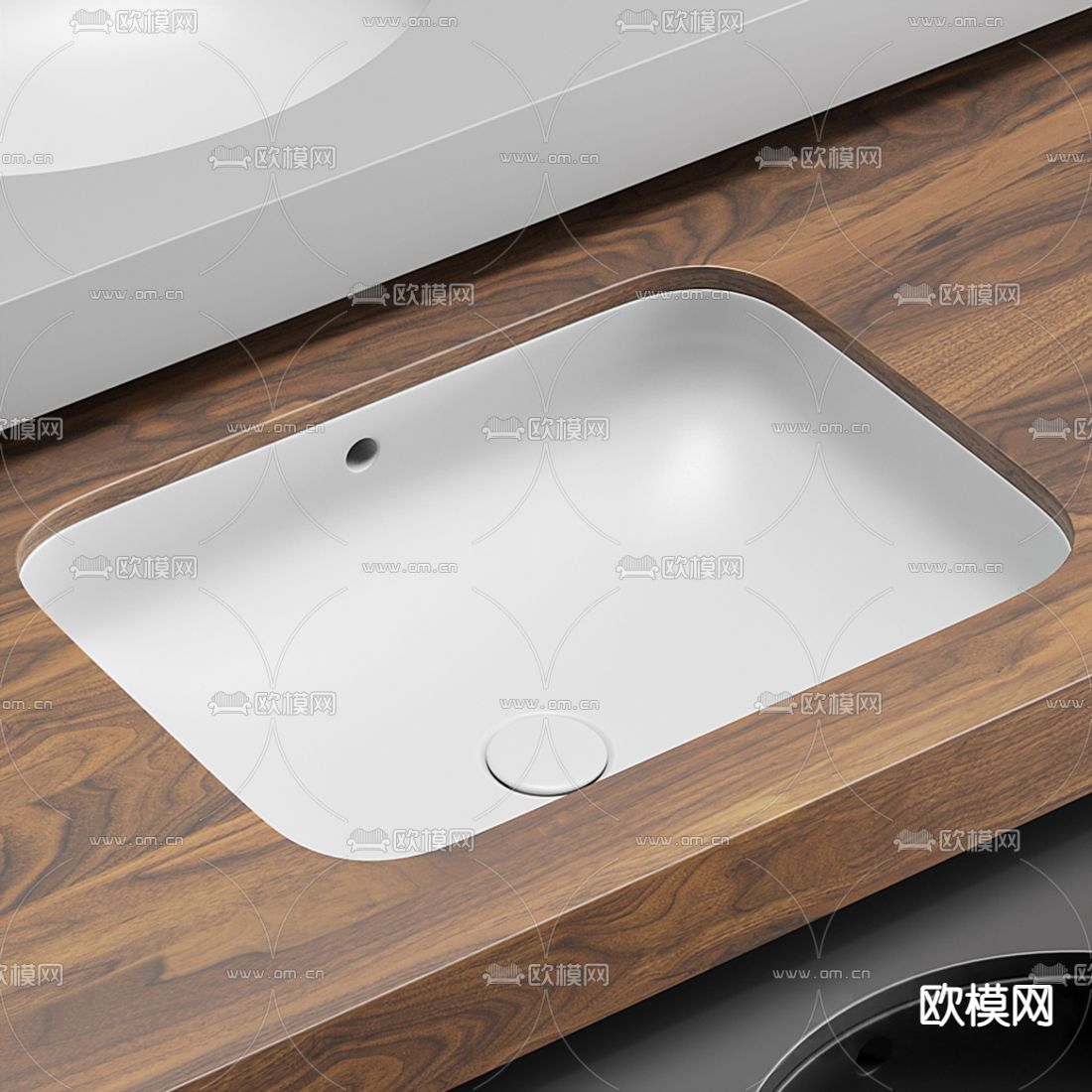 现代洗手台3d模型