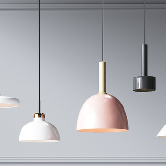 北欧时尚小吊灯3d模型