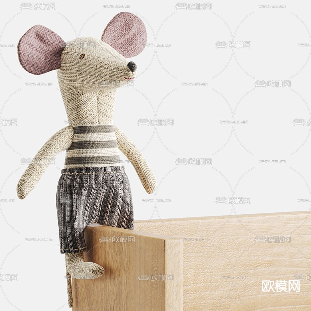 北欧玩偶饰品摆件3d模型
