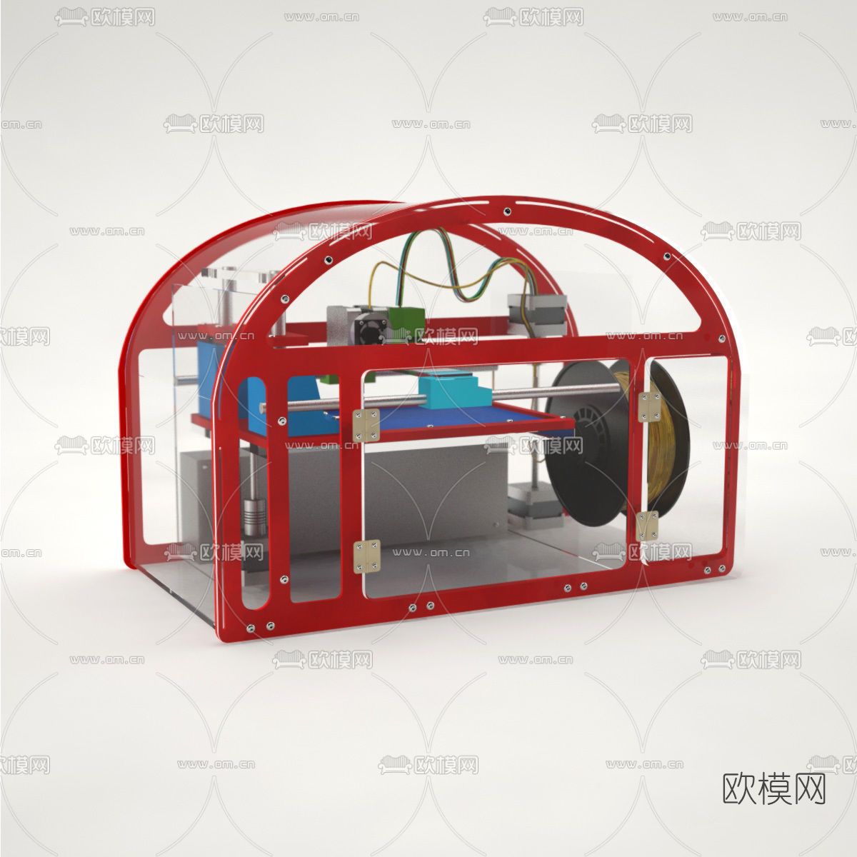 现代小型电路板免费3d模型下载