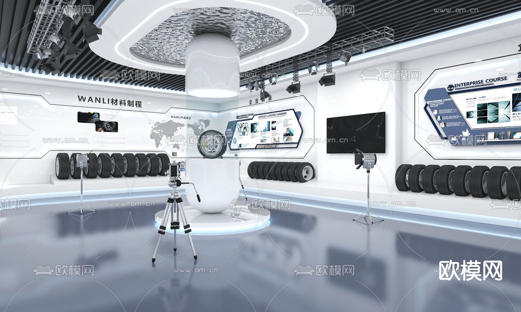 现代科技展厅3d模型