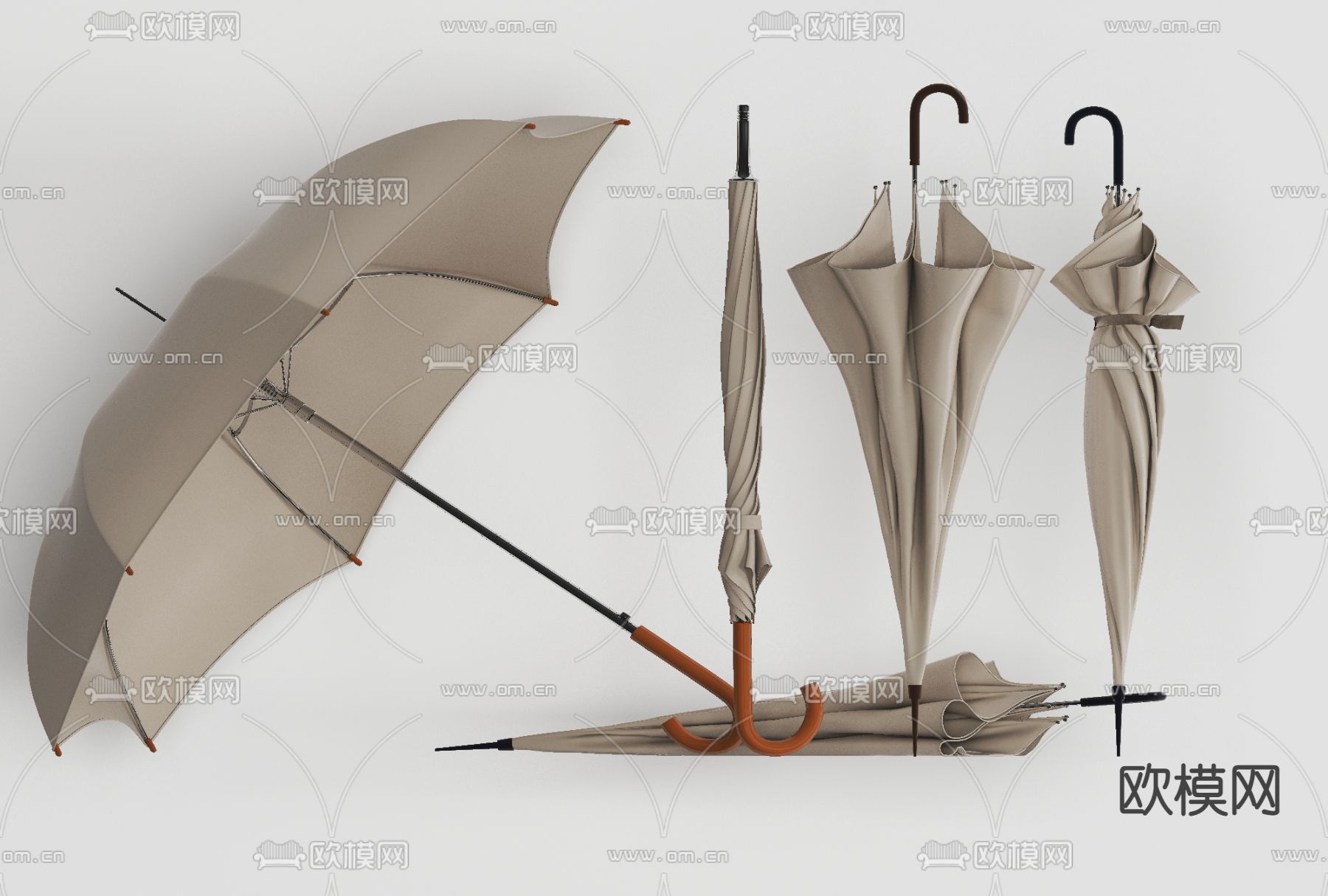 现代雨伞免费3d魔性下载_ID11610927_3dmax免费模型-欧模网