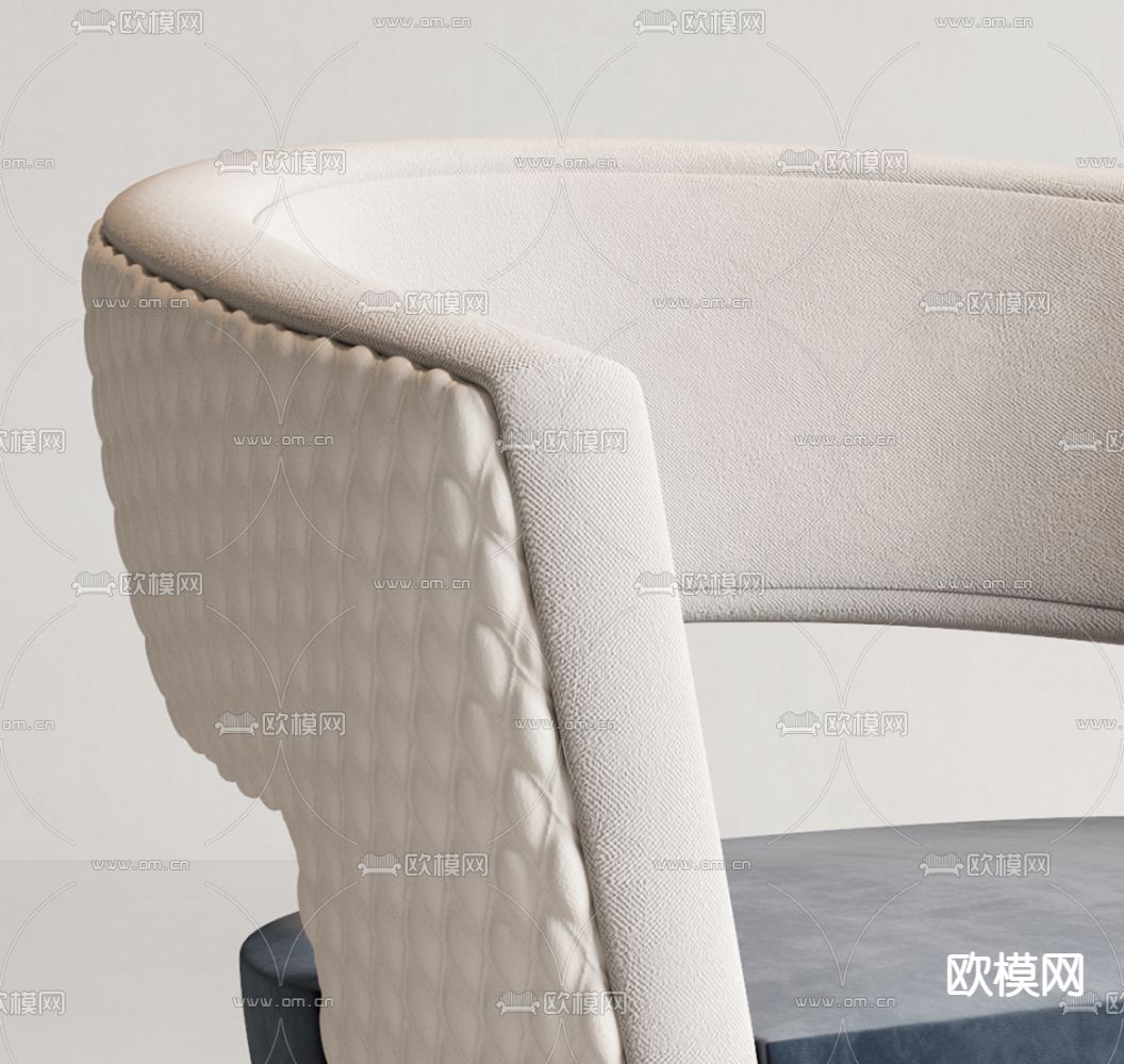 现代亚克力单人沙发3d模型