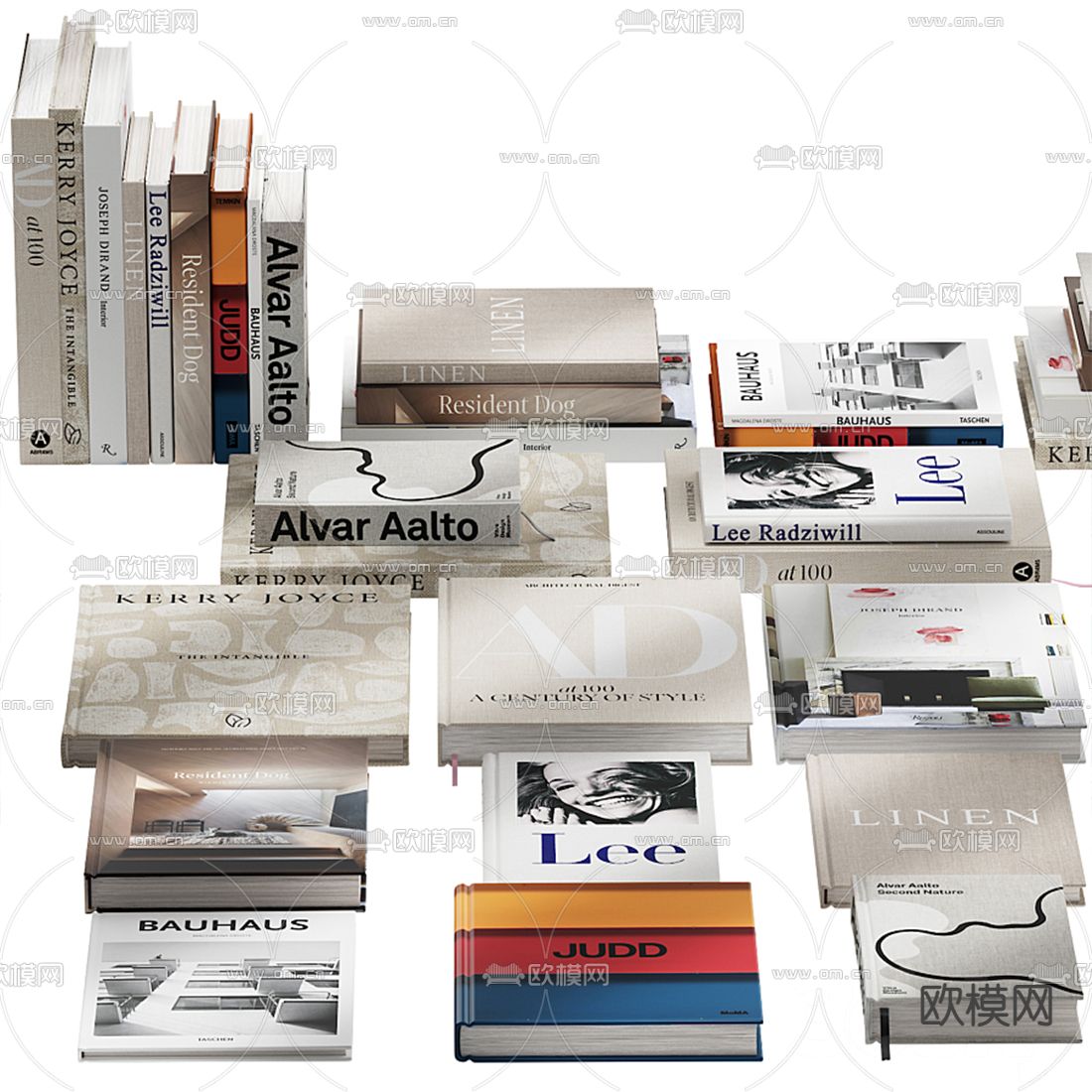 现代书籍3d模型下载（渲染图5）