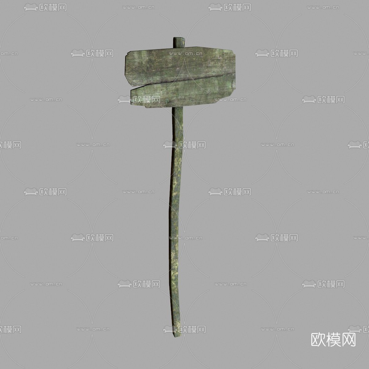 自然风指示牌免费3d模型下载