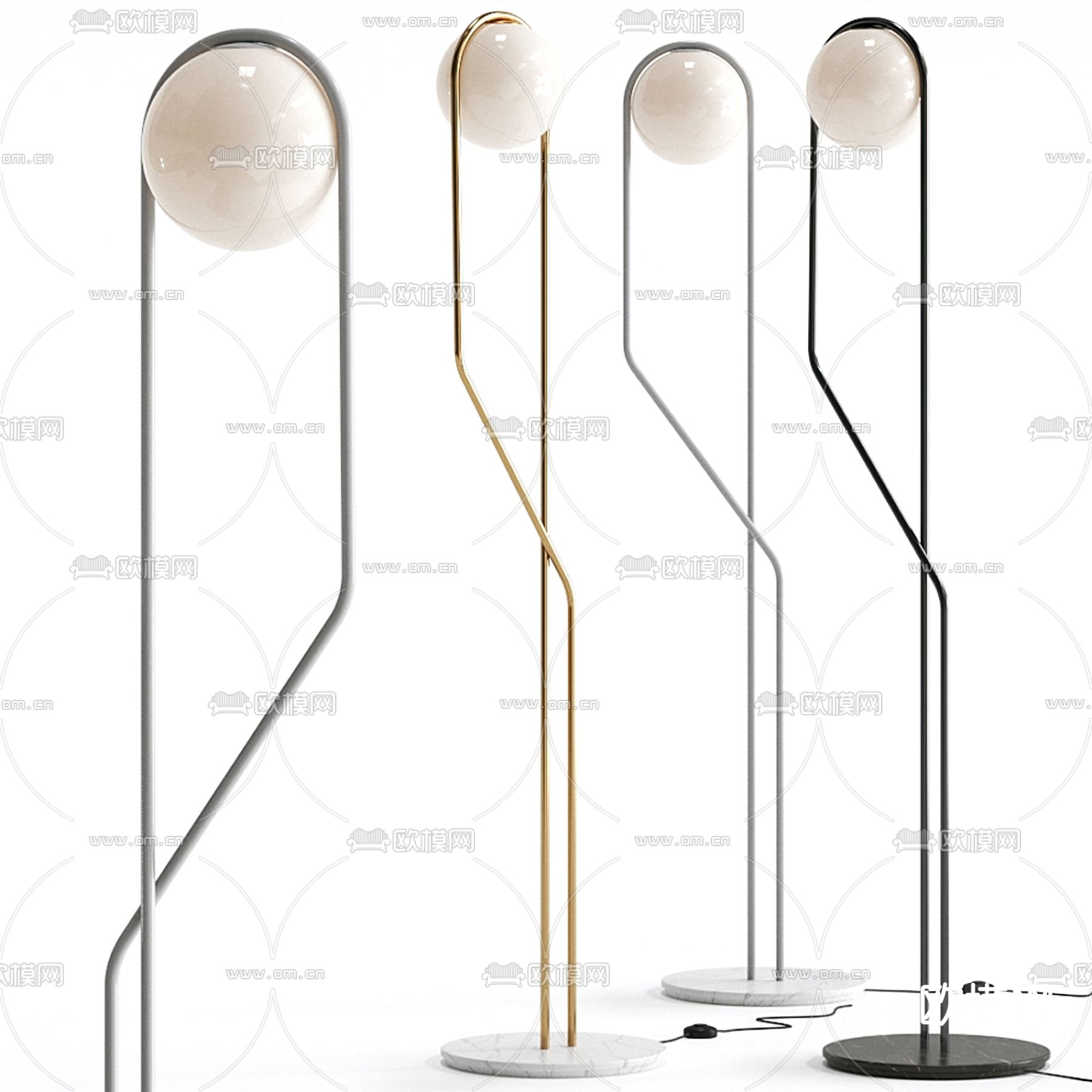 Ligne roset 落地灯3d模型下载_ID11612050_3dmax免费模型-欧模网