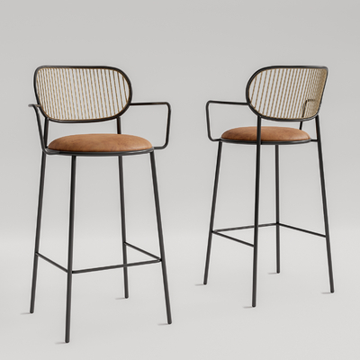 现代吧台椅su模型