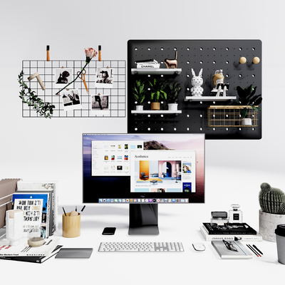  现代文件夹办公用品su模型 