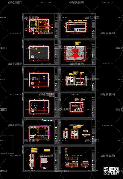 奶茶店cad施工图下载（渲染图6）