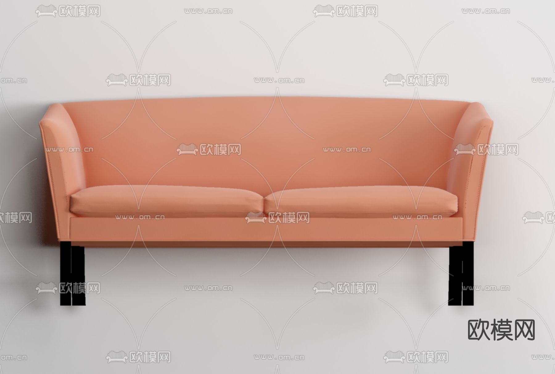 现代双人沙发免费3d模型下载