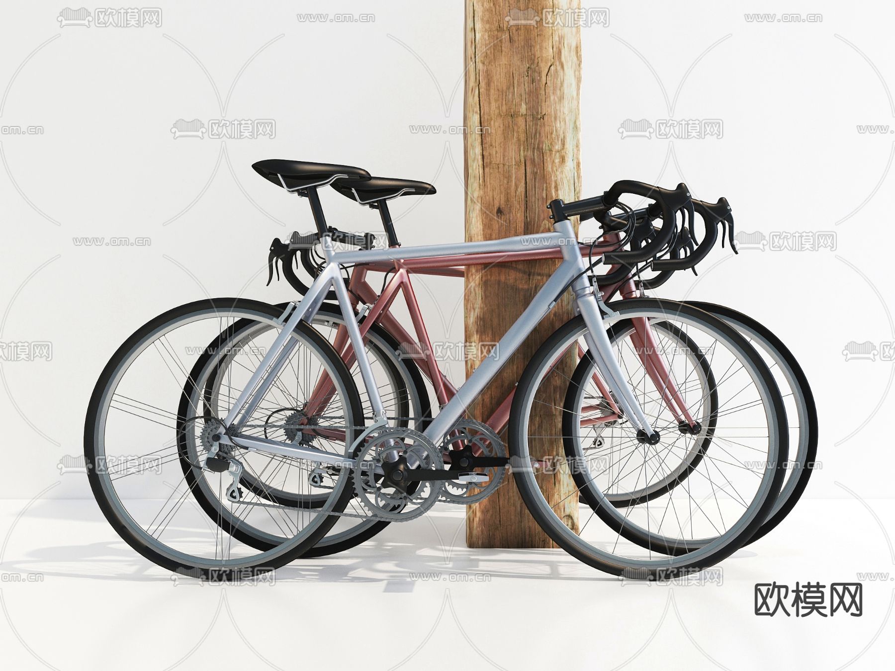现代自行车山地车3d模型下载