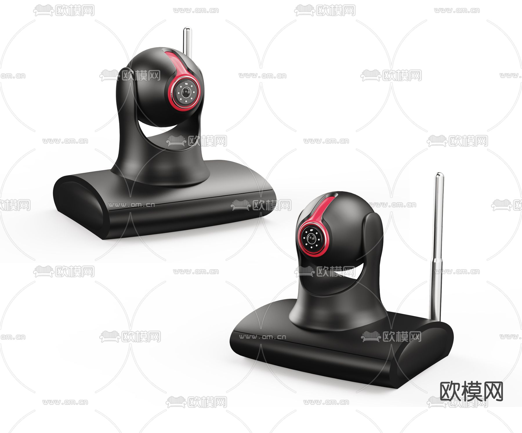现代监控摄像头3d模型