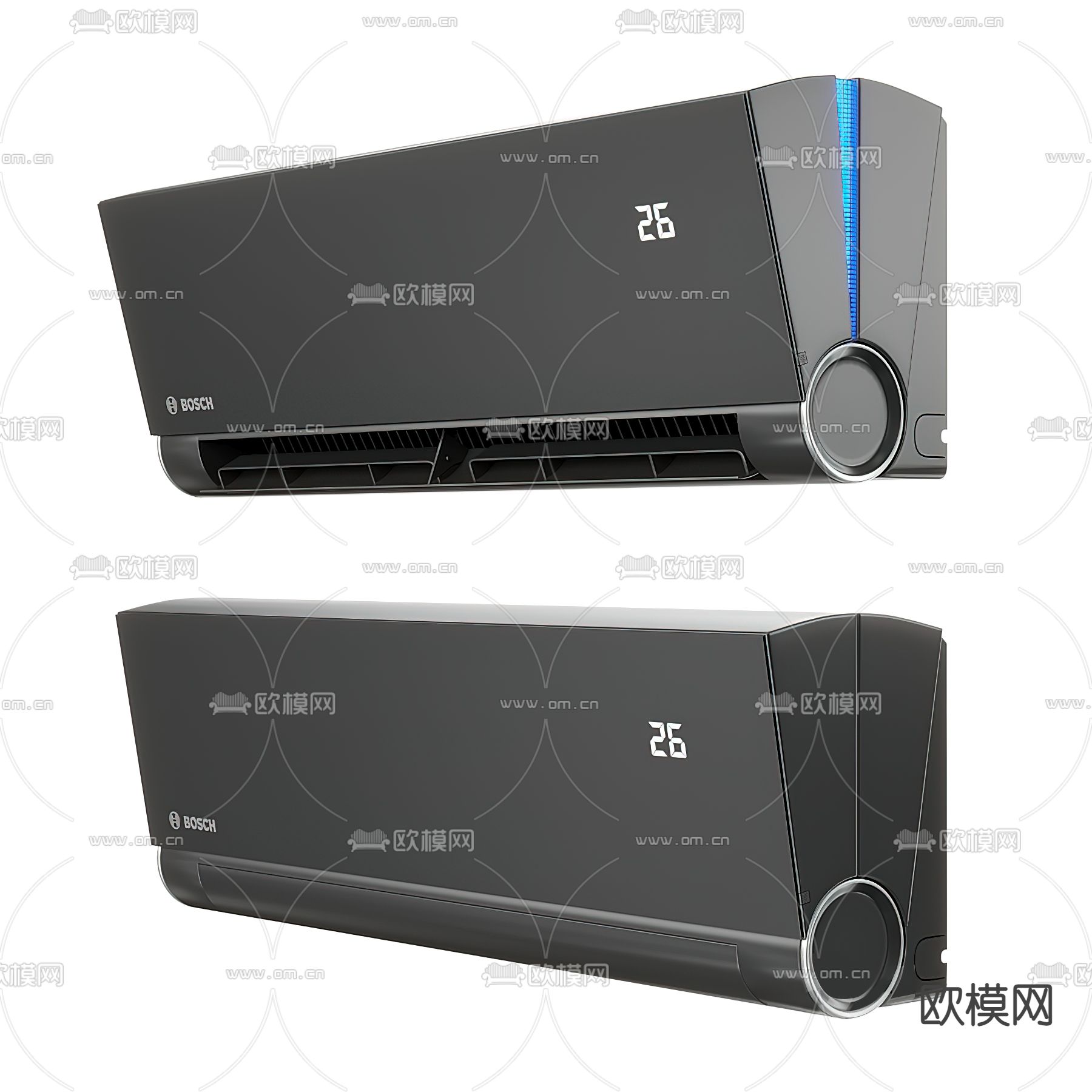 现代空调挂机3d模型