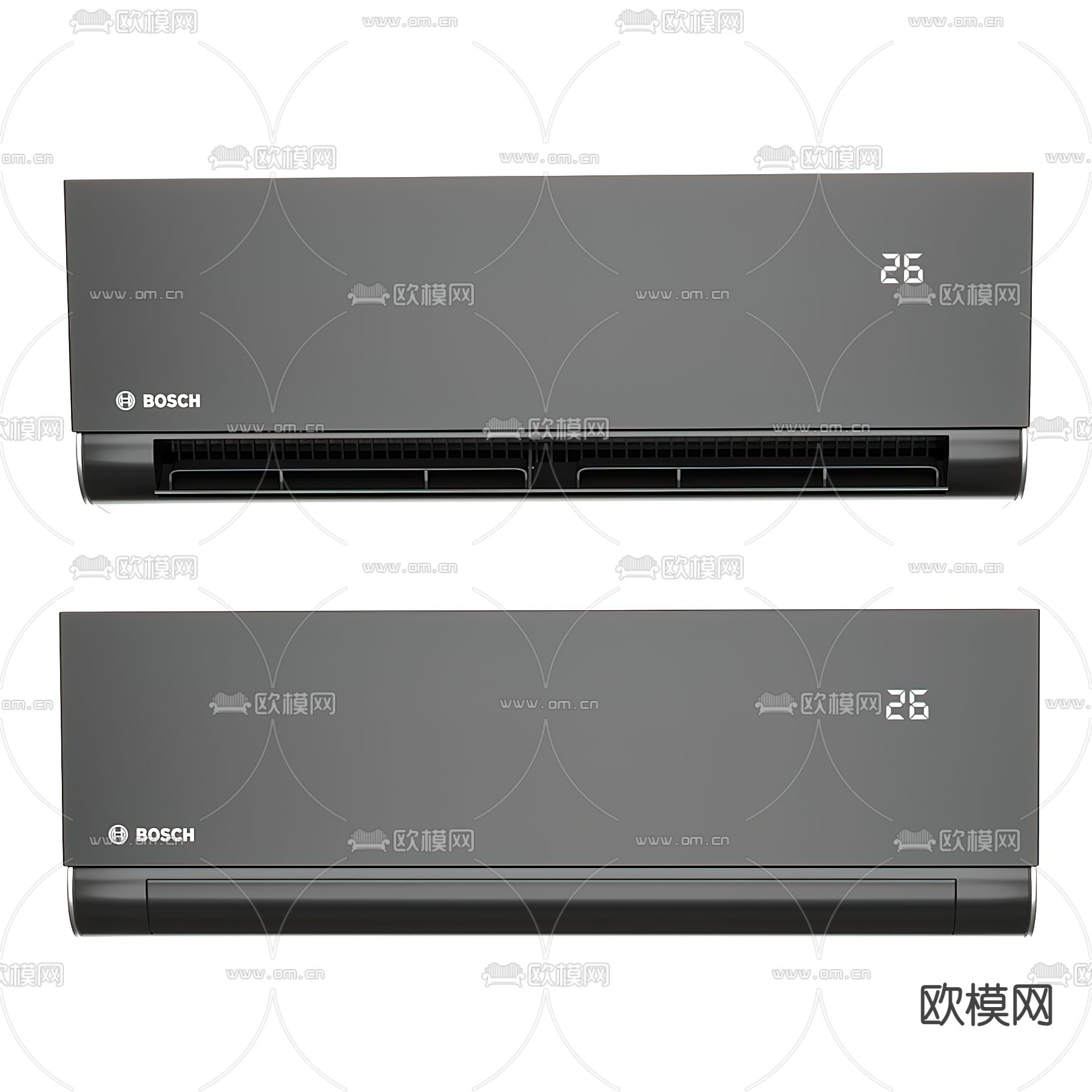 现代空调挂机3d模型