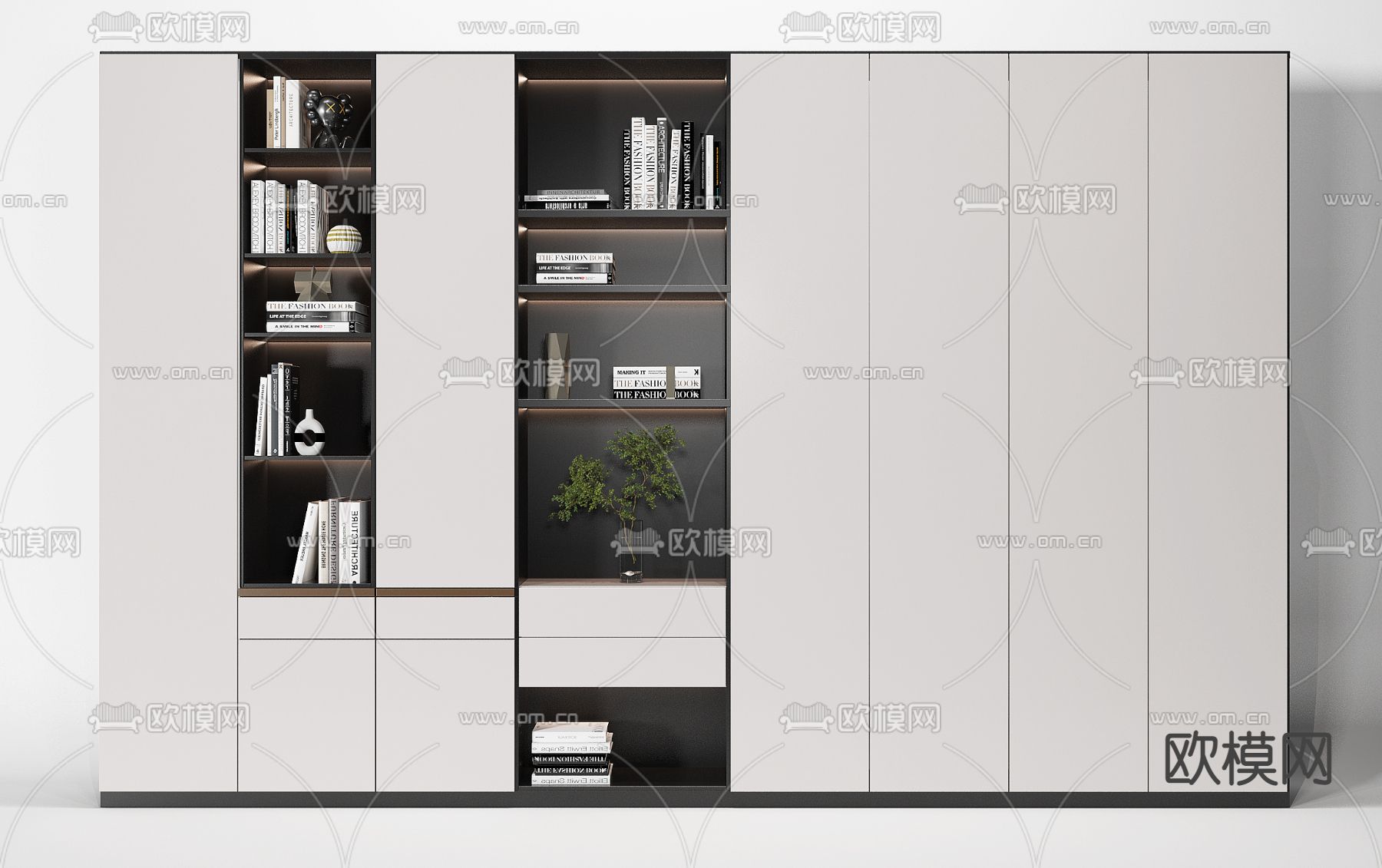 现代装饰柜3d模型