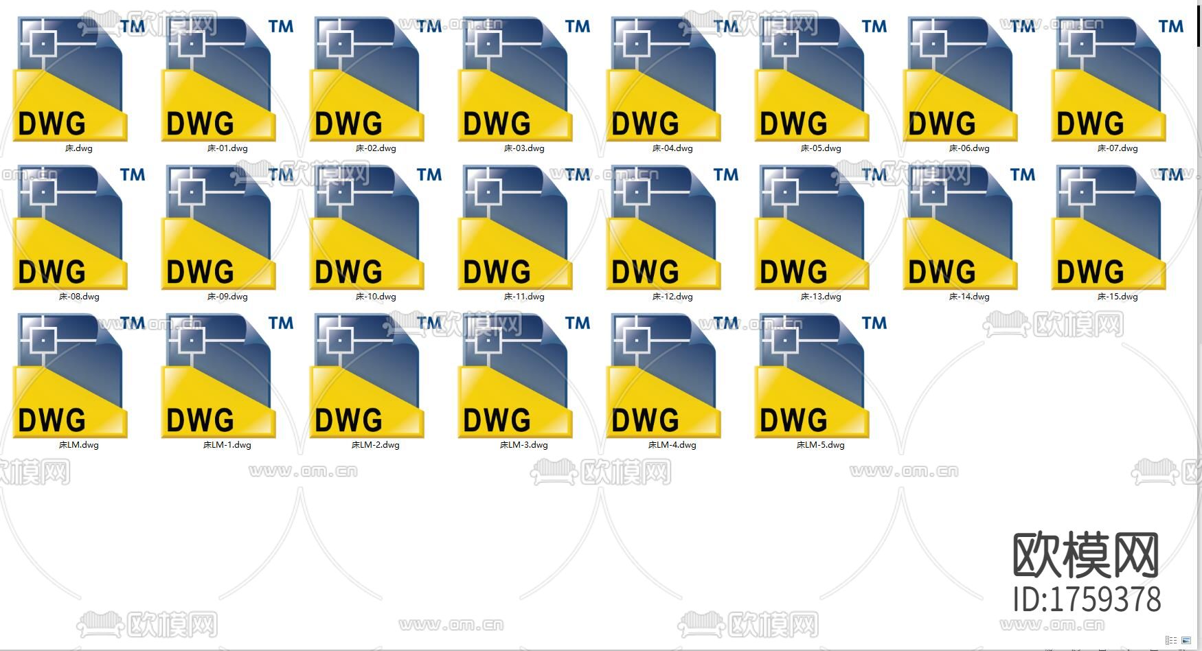 床cad图库下载（渲染图3）