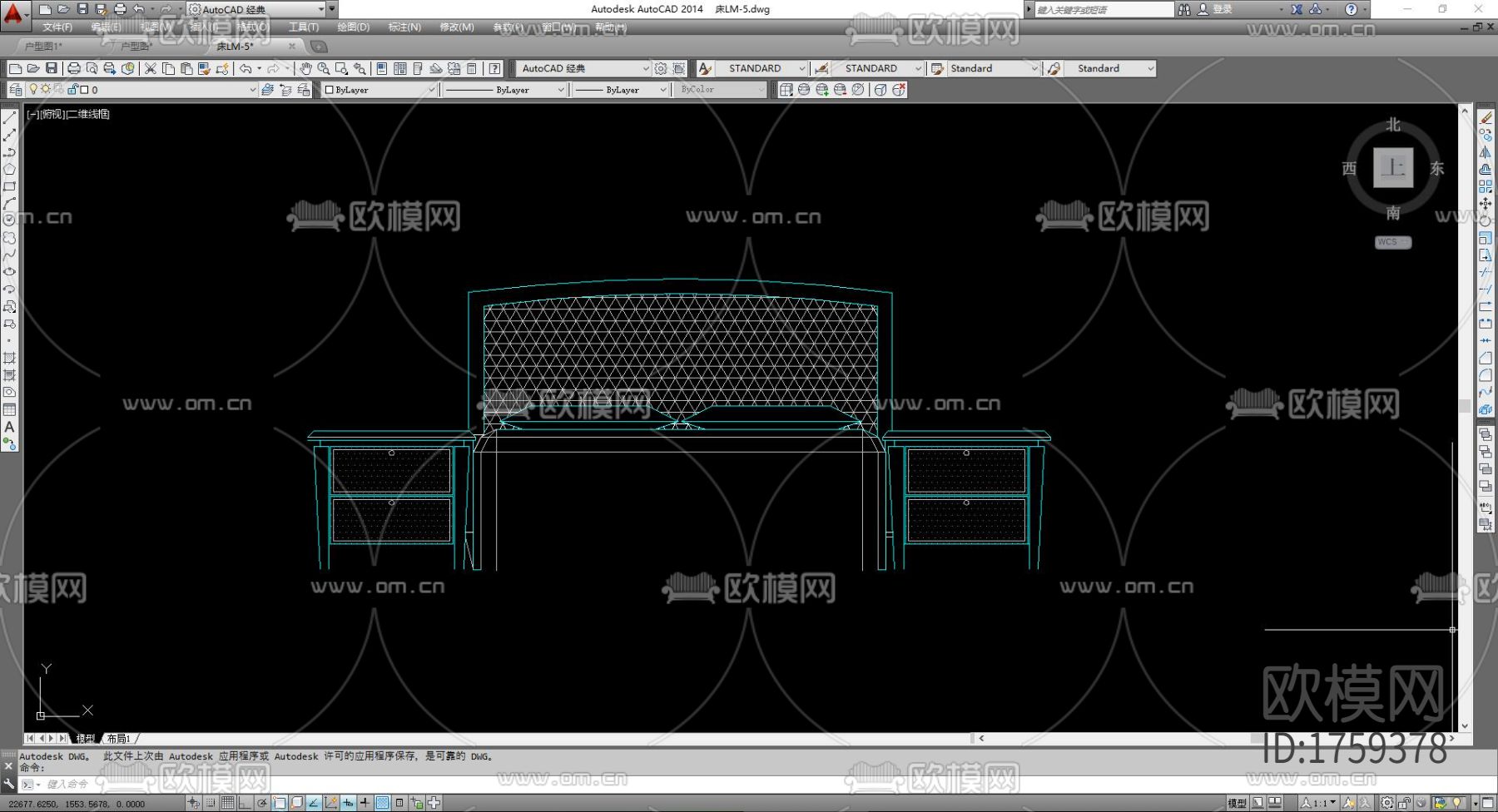 床cad图库下载（渲染图1）