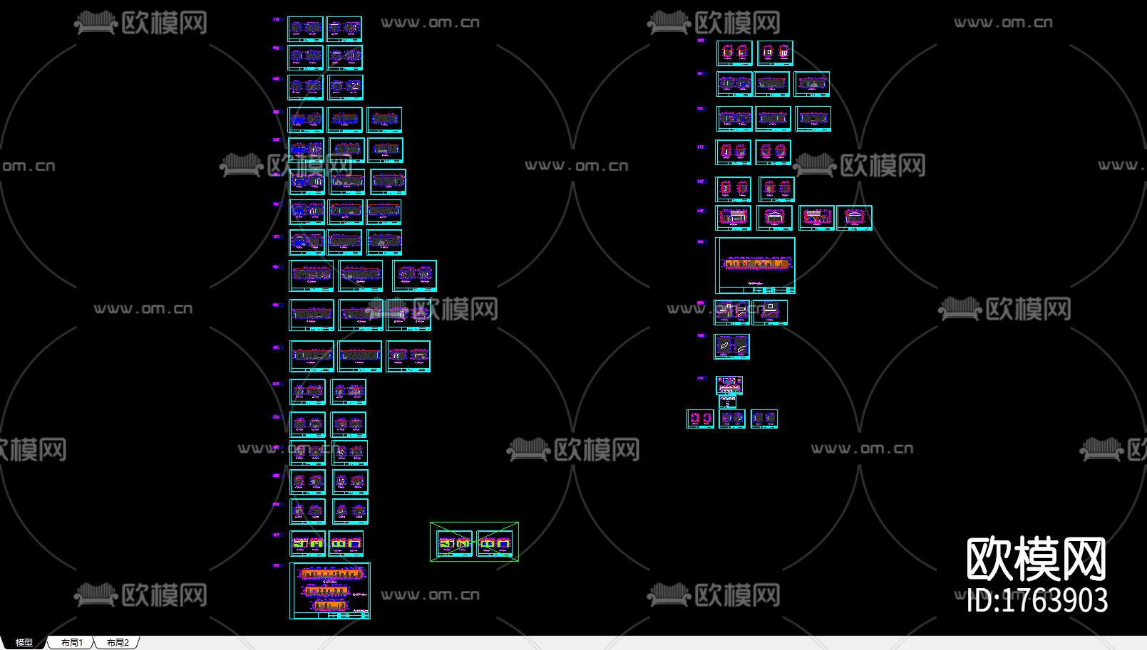 幼儿园cad施工图下载（渲染图3）