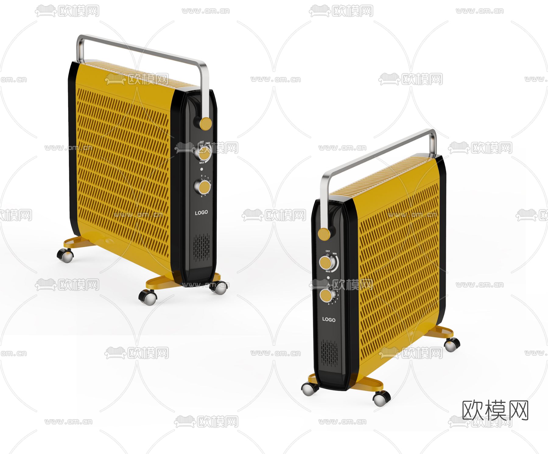 现代取暖器3d模型下载