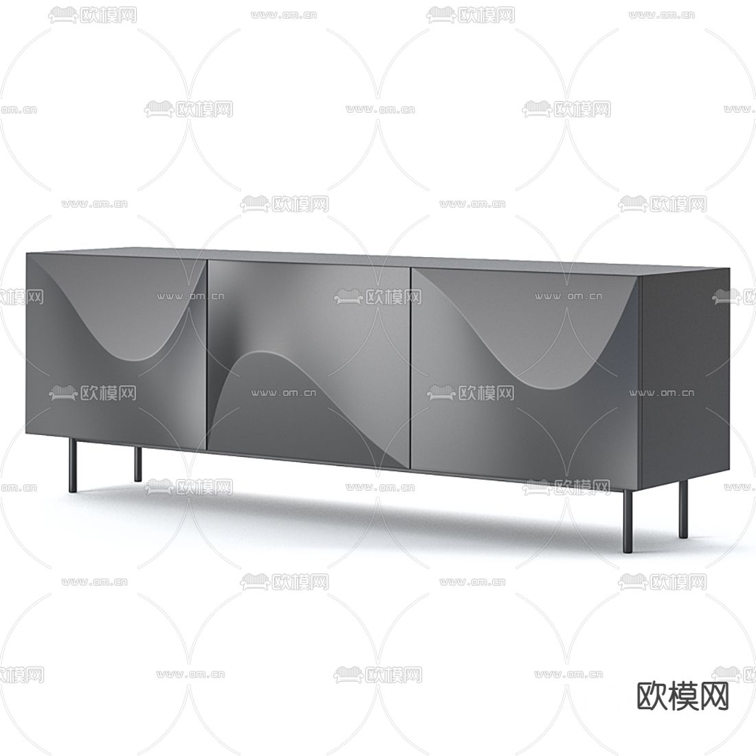 现代时尚电视柜3d模型
