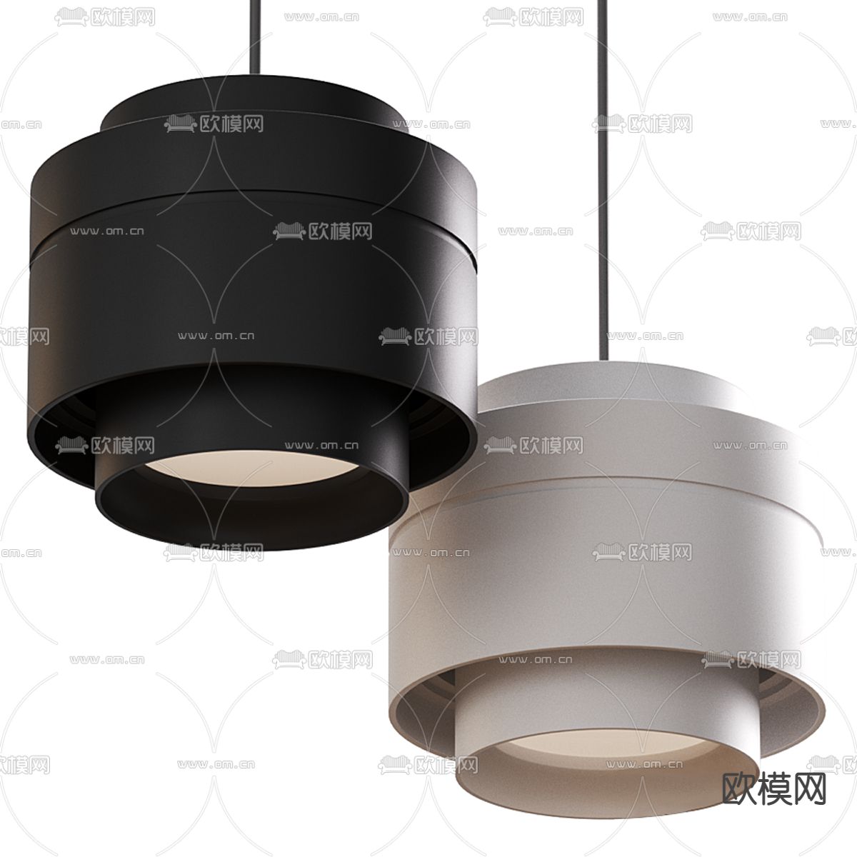 现代简约吊灯3d模型