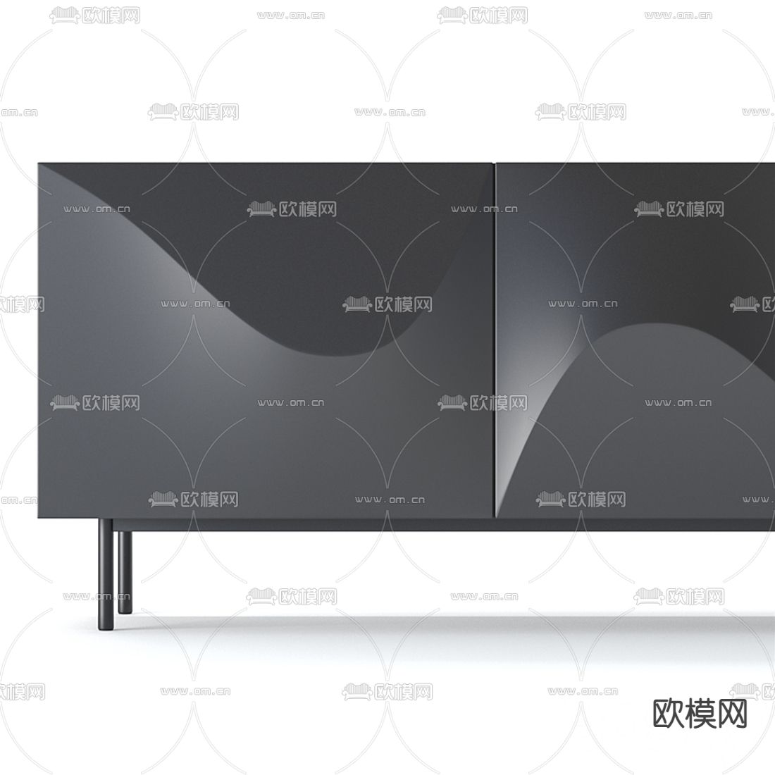 现代时尚电视柜3d模型