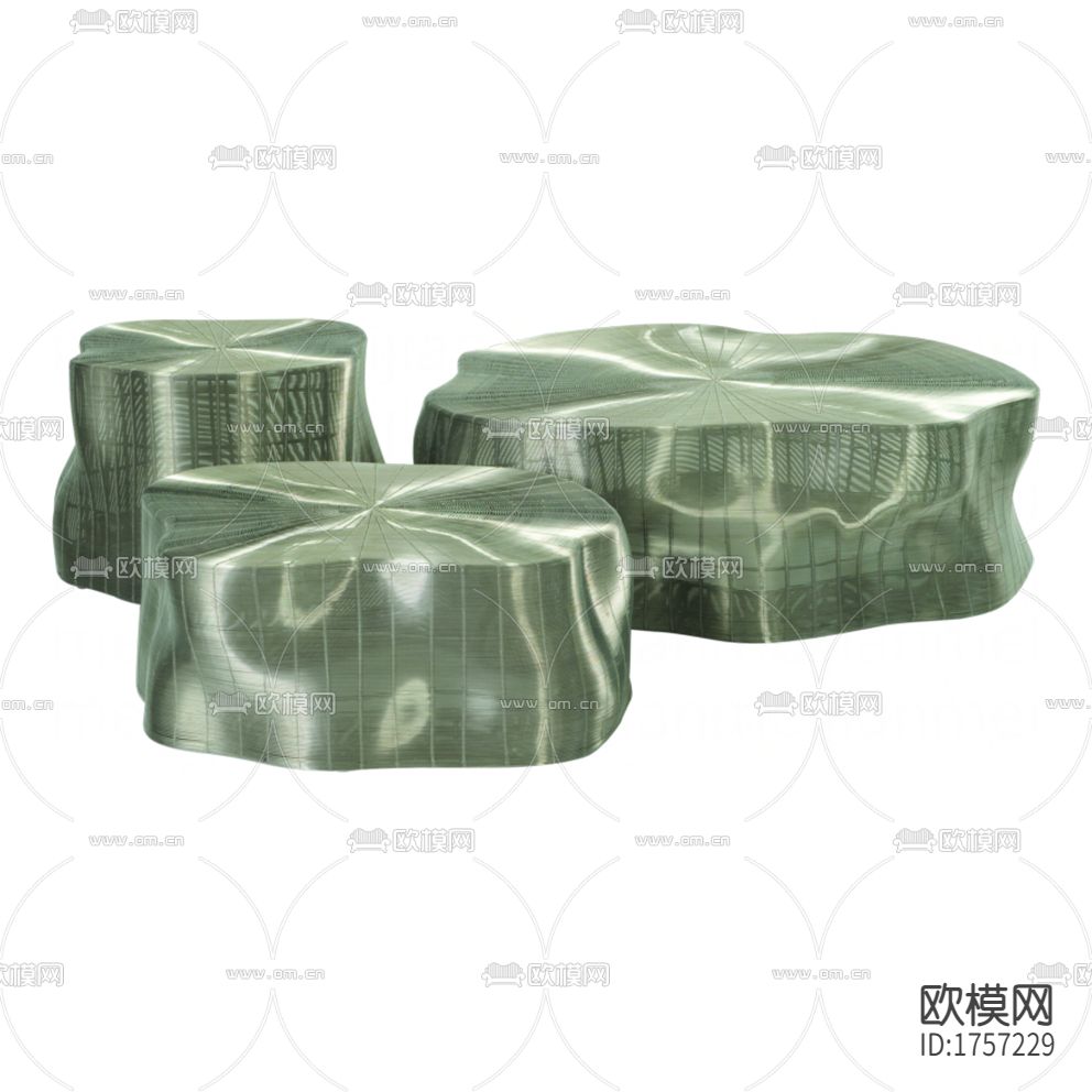 现代简约实木青色烤漆面异形茶几下载