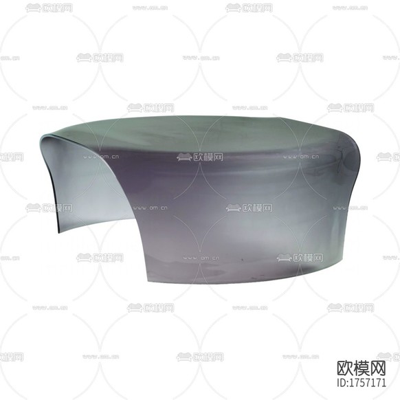 現(xiàn)代極簡灰色漆面異形茶幾下載