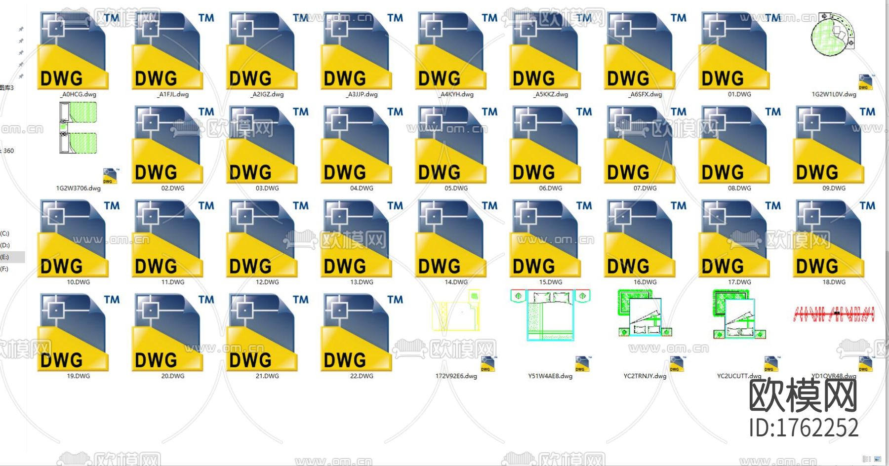 床cad图库下载（渲染图3）