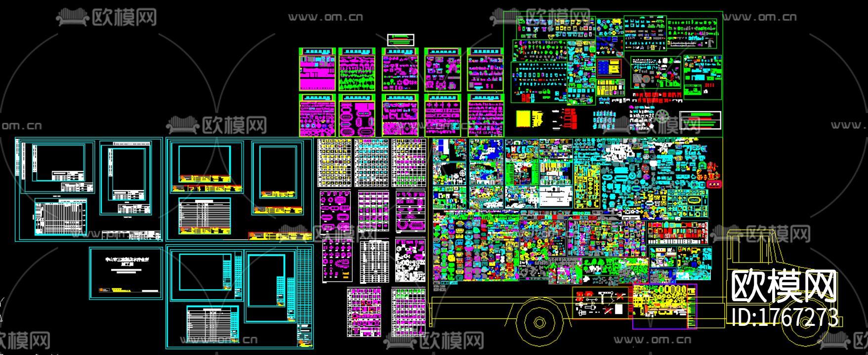 家具cad图库下载（渲染图5）