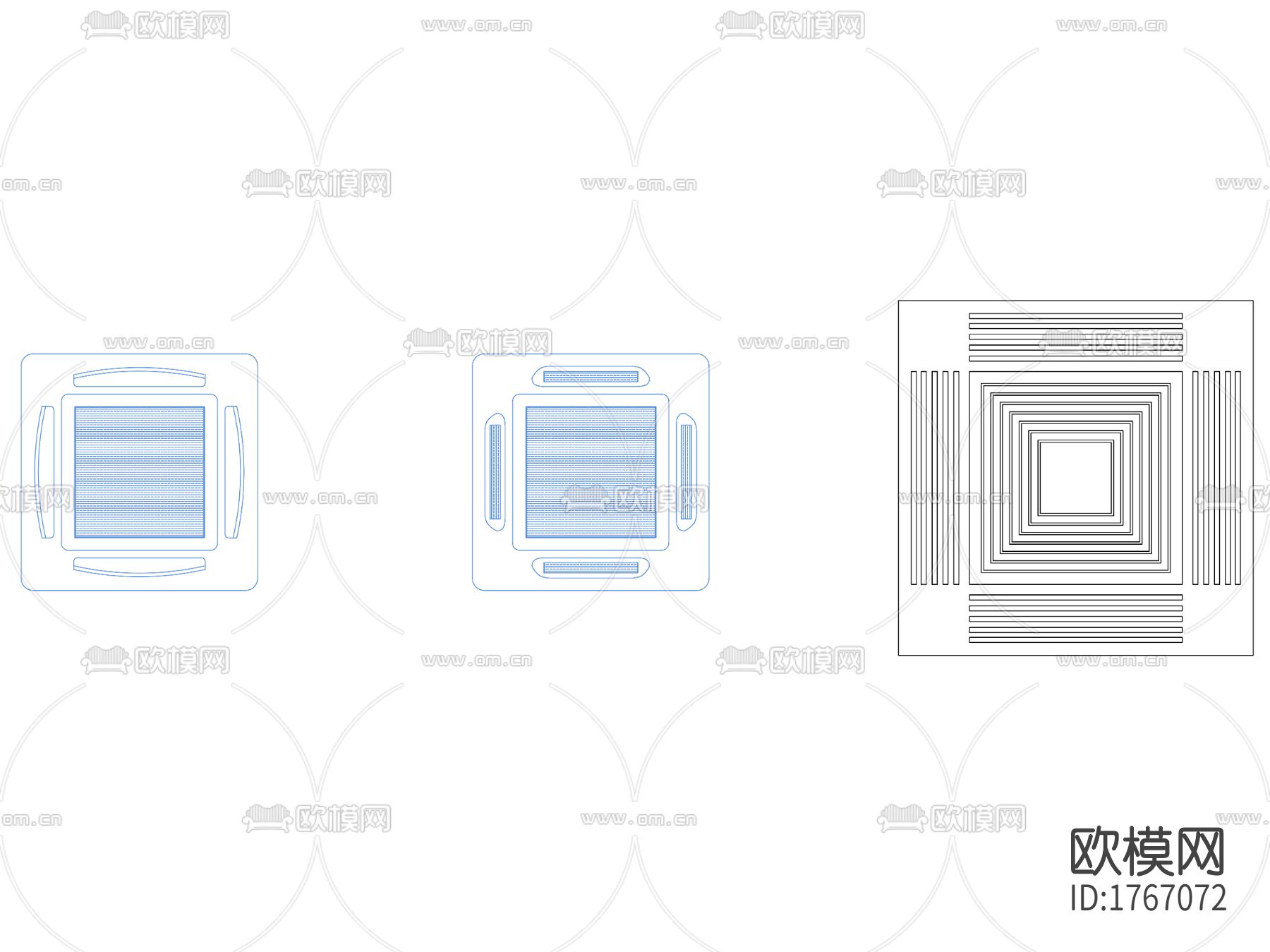 空调cad图库下载（渲染图2）