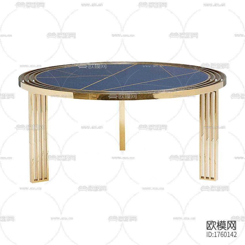 现代轻奢不锈钢实木圆形茶几下载