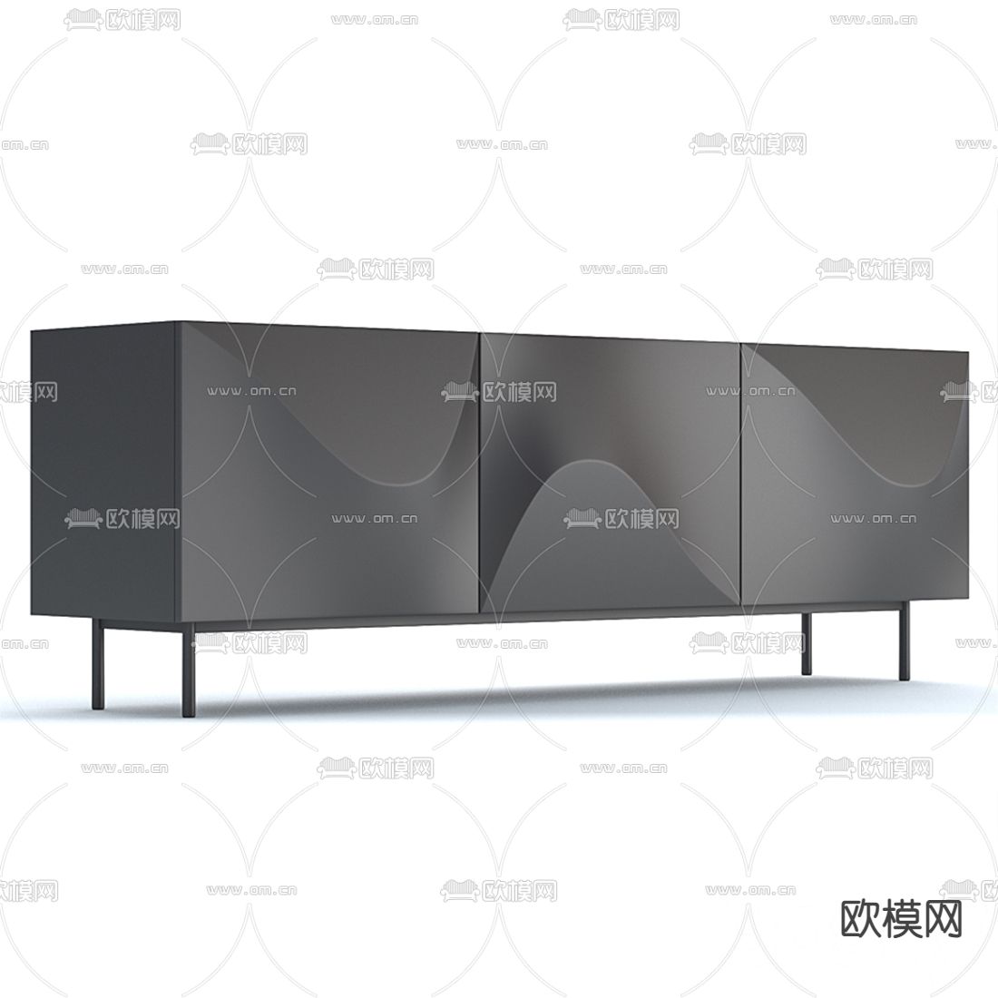 现代时尚电视柜3d模型