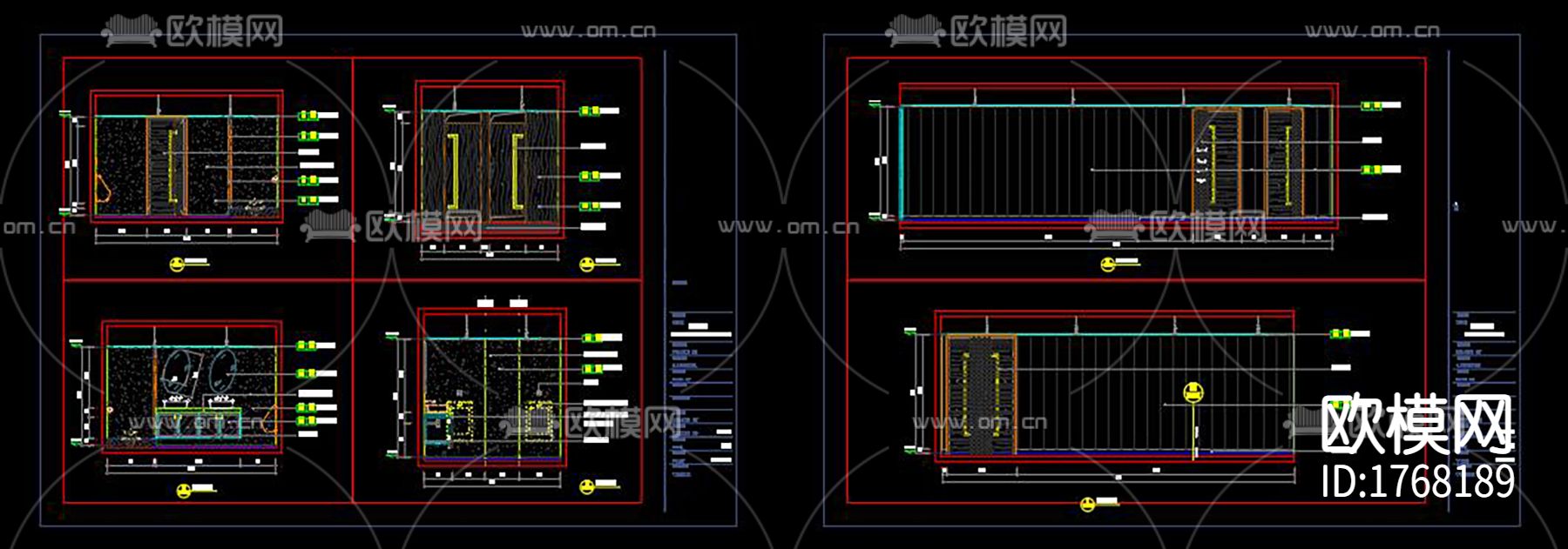 餐厅cad施工图下载（渲染图8）