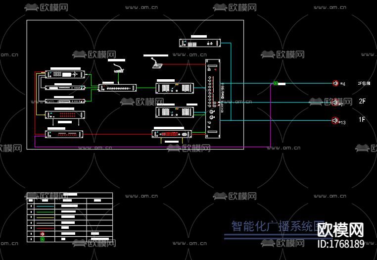 餐厅cad施工图下载（渲染图9）