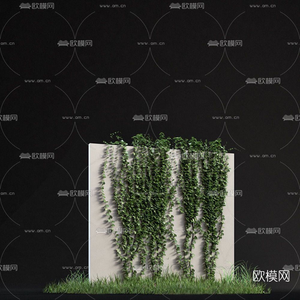 现代绿植藤蔓免费3d模型下载