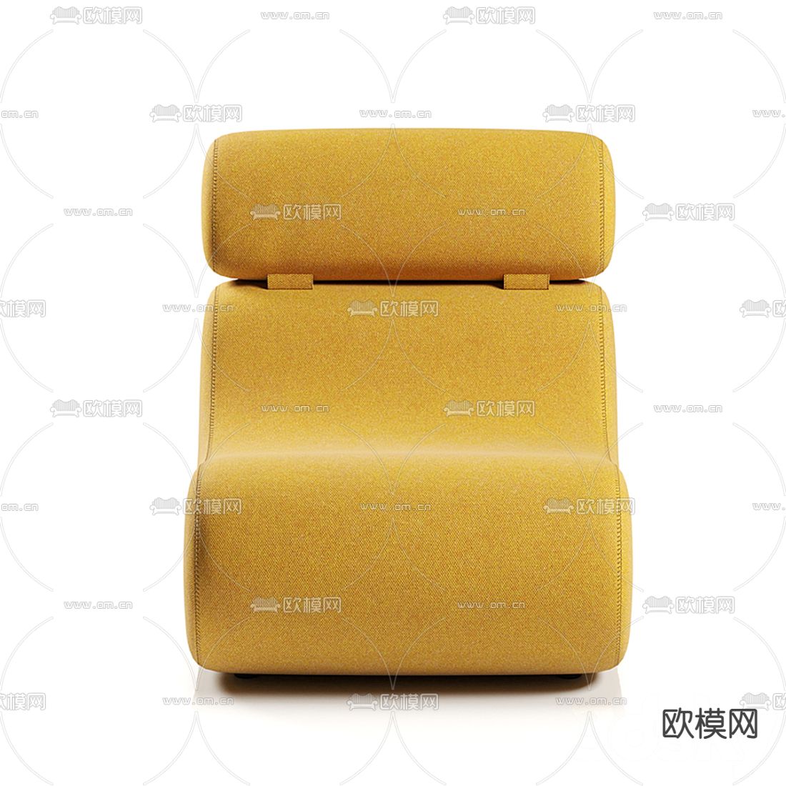 现代布艺休闲沙发3d模型
