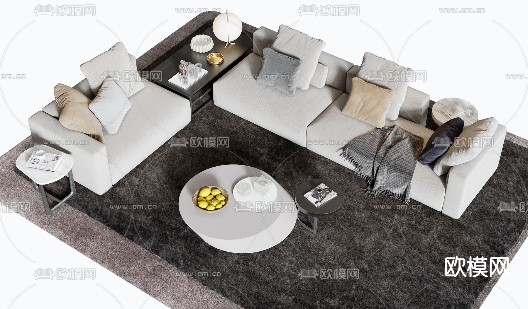 组合沙发3d模型