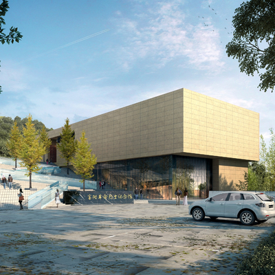 纪念馆外观3d模型