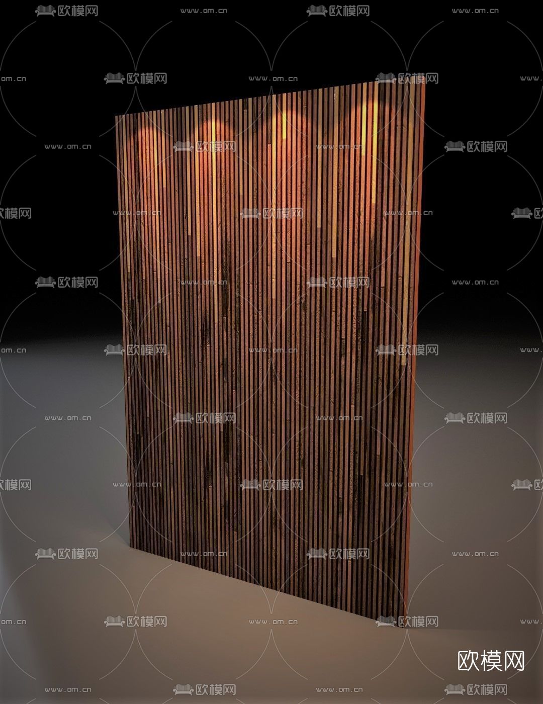 现代木质木纹背景墙免费3d模型下载
