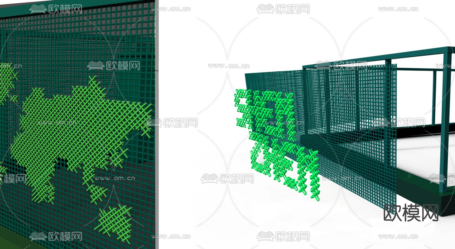 现代配电箱su模型下载（渲染图3）