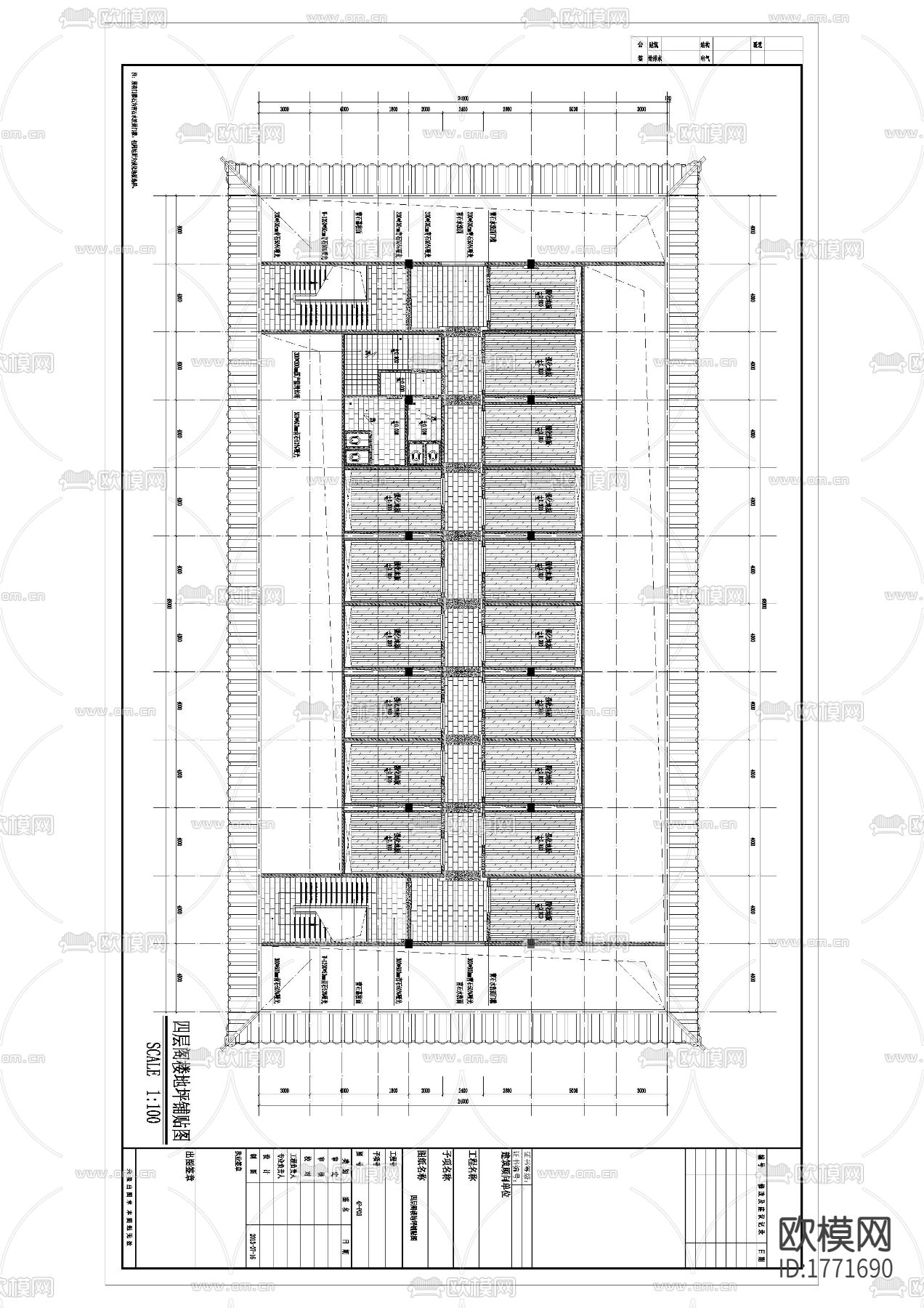 足浴店cad施工图下载（渲染图4）