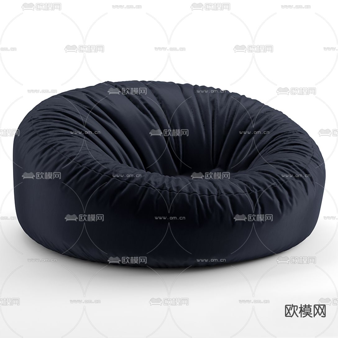 现代布艺懒人沙发3d模型